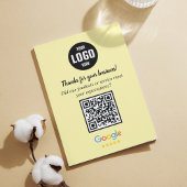 Cartes de code QR pour avis Google | Encart pour e