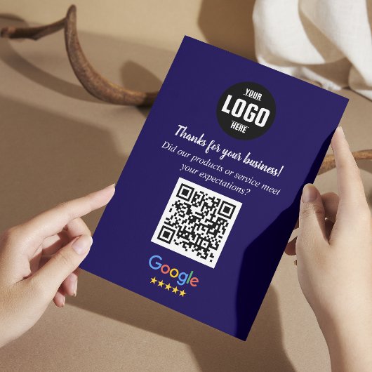 Cartes de code QR pour avis Google | Encarts pour