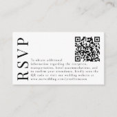 Cartes de code RSVP QR Lavender Purple Floral Wedd (Devant)