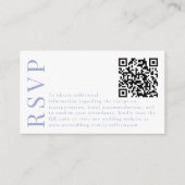 Cartes de code RSVP QR pour mariage fleur sauvage (Devant)