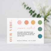 Cartes de code vestimentaire pour mariage d'été mo (Debout devant)