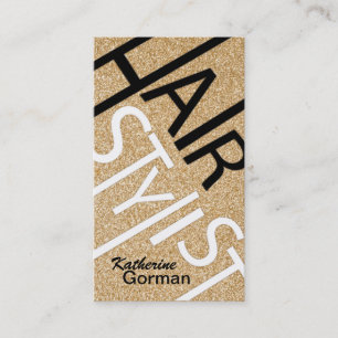 Cartes de coiffeur de parties scintillantes
