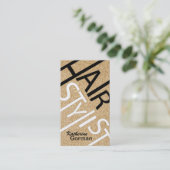 Cartes de coiffeur de parties scintillantes (Debout devant)