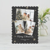 Cartes de collage photo Black Joyer Noël (Debout devant)