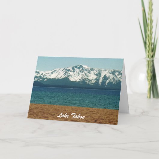 Cartes de collection de Noël du lac Tahoe (Devant)