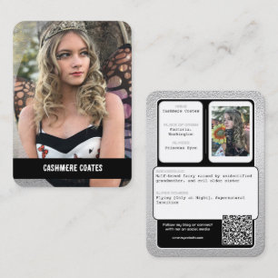 Cartes de collection personnalisées pour personnag