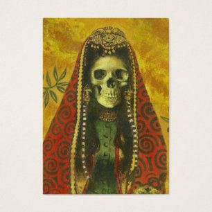 Cartes de collection squelettiques gothiques