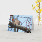cartes de colombe matinale (Fleur jaune)