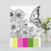Cartes De Colorage Printemps Pour Adultes (Debout devant)