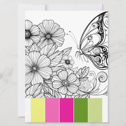 Cartes De Colorage Printemps Pour Adultes (Devant)