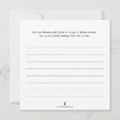 Cartes de coloriage papillon avec Journal (Dos)