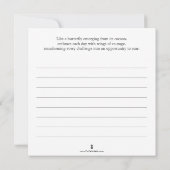 Cartes de coloriage papillon avec Journal (Dos)