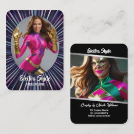 Cartes de commerce Cosplay Neon Hero Glow Coscards