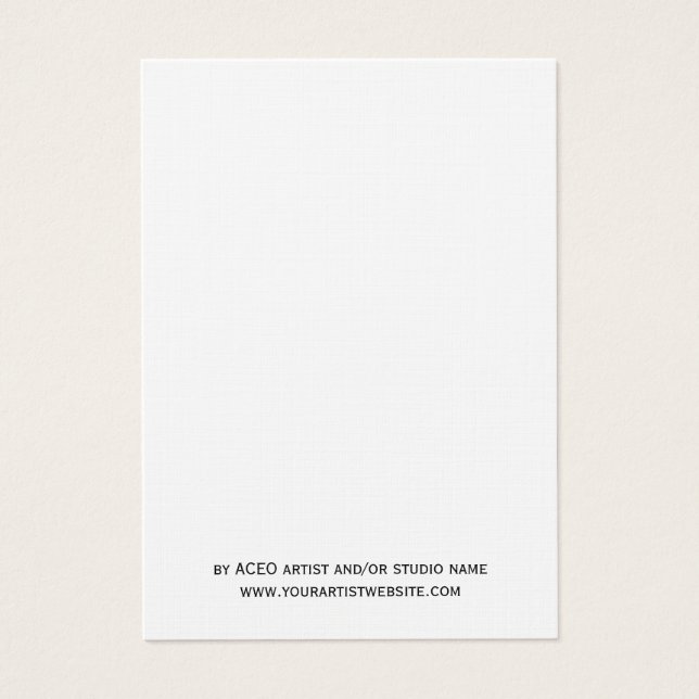 Cartes de commerce d'artistes ATC Blank ACEO - Por (Devant)
