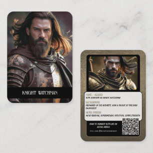 Cartes de commerce de personnage de cosplay Fortit