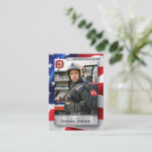 Cartes de commerce de pompiers personnalisées Tous (Debout devant)