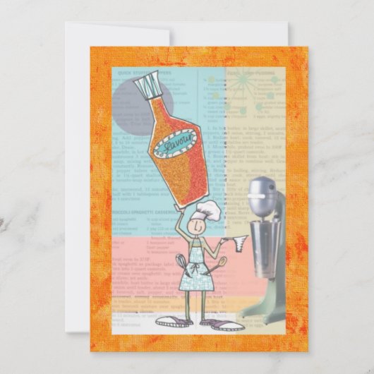 Cartes de commerce de recettes (Devant)