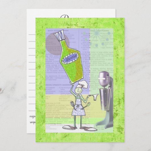 Cartes de commerce de recettes (Devant / Derrière)