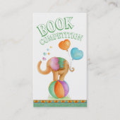 Cartes de compétition du livre d'art baby shower (Devant)