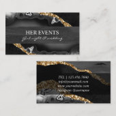 Cartes de conception en marbre chic pour le Gestio (Devant / Derrière)