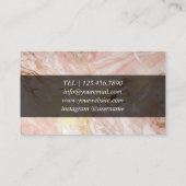 Cartes de conception rose chic pour le Gestionnair (Dos)