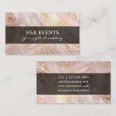 Cartes de conception rose chic pour le Gestionnair (Devant / Derrière)