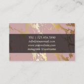 Cartes de conception rose chic pour le Gestionnair (Dos)