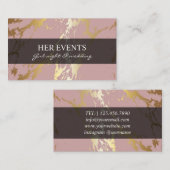 Cartes de conception rose chic pour le Gestionnair (Devant / Derrière)