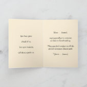 Cartes de condoléances Libère l'âme (Intérieur)