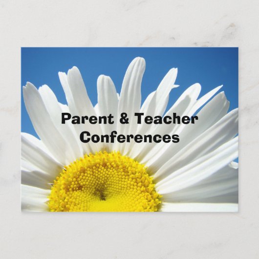 Cartes de conférences parents et enseignants École (Devant)