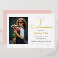 Cartes de confirmation de photo pour filles minima