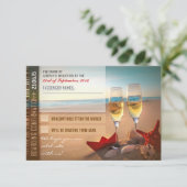 Cartes de confirmation d'embarquement pour RSVP de (Debout devant)