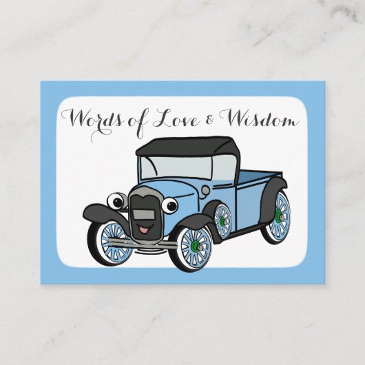 Cartes de conseil baby shower (Devant)