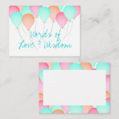 Cartes de conseil baby shower (Devant / Derrière)