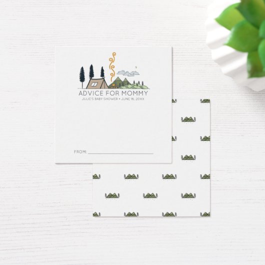 Cartes de conseil baby shower | Aventure (Bureau)