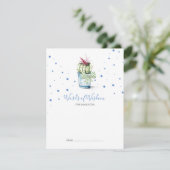 Cartes de conseil Baby shower Cactus Succulentes (Debout devant)
