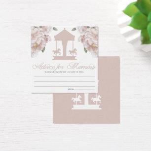 Cartes de conseil Baby shower Carrousel