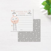 Cartes de conseil baby shower | Chemin vers la Lun (Bureau)