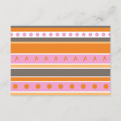 Cartes de conseil Baby shower de Caméra RV Rose (Dos)