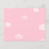 Cartes de conseil Baby shower Fille Eléphant Rose (Dos)