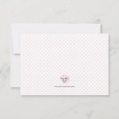 Cartes de conseil baby shower | Fleur rose blanche (Dos)