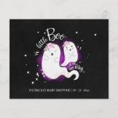 Cartes de conseil Baby shower pour fille d'Hallowe (Dos)