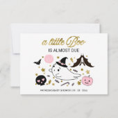 Cartes de conseil Baby shower pour fille d'Hallowe (Dos)
