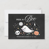 Cartes de conseil Baby shower pour garçon Hallowee (Dos)