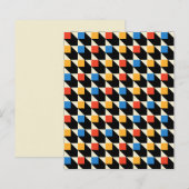 Cartes de conseil Carrés colorées (Devant / Derrière)