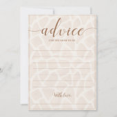 Cartes de conseil de Baby shower Neutral Safari (Devant)