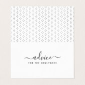 Cartes de conseil de script simples (Extérieur déplié)