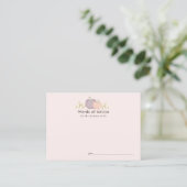 Cartes de conseil en Baby shower rose Citrouille d (Debout devant)