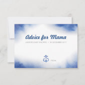 Cartes de conseil en Baby shower vert botanique (Devant)