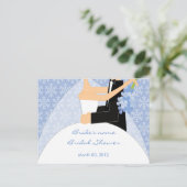 Cartes de conseil en Fête des mariées d'hiver (Debout devant)